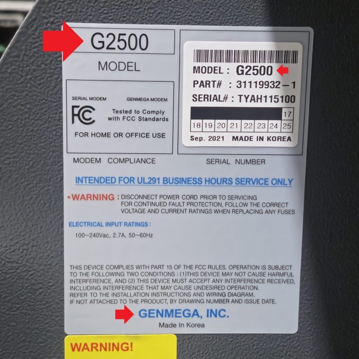 genmega-g2500-sticker